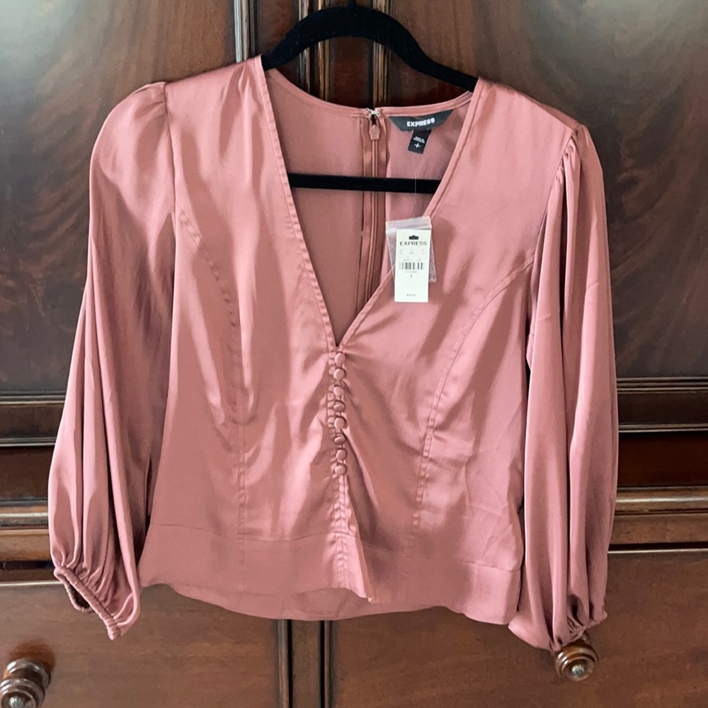 Express silky dress top